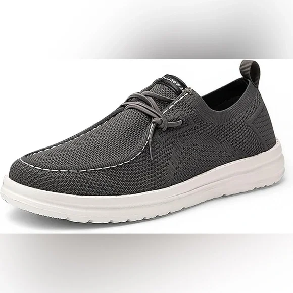 Men's Gray Casual Walking Shoes/Loafers - Picture 1 of 7